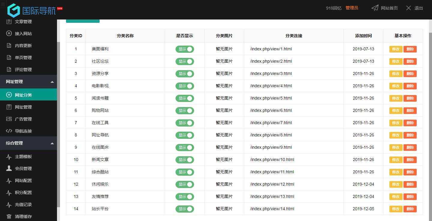 图片[2]-918国际导航免费分享一款简洁模板+整站程序+数据打包-D站-dildil共享平台